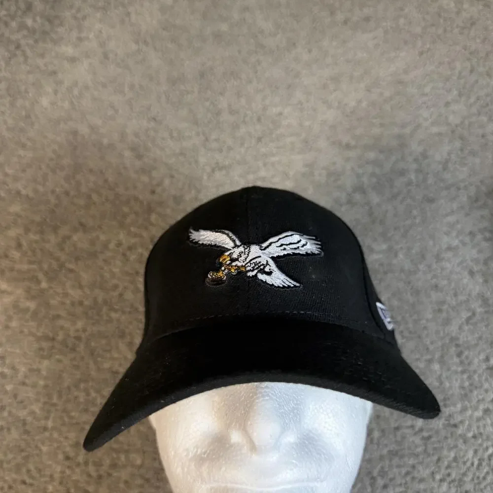 Philadelphia Eagles Hat Cap Fitted Mens L Black NFL Football New Era Embroidered